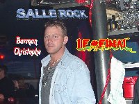 Christophe nouveau barman Salle Rock